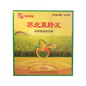 芝麻菜籽油 非轉(zhuǎn)基因純壓榨 1.8L*2瓶