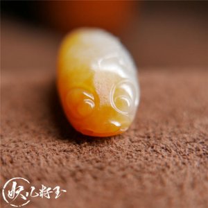 富貴有余 和田玉籽料黃沁皮美皮金魚金玉滿堂年年有余富貴有余掛件吊墜